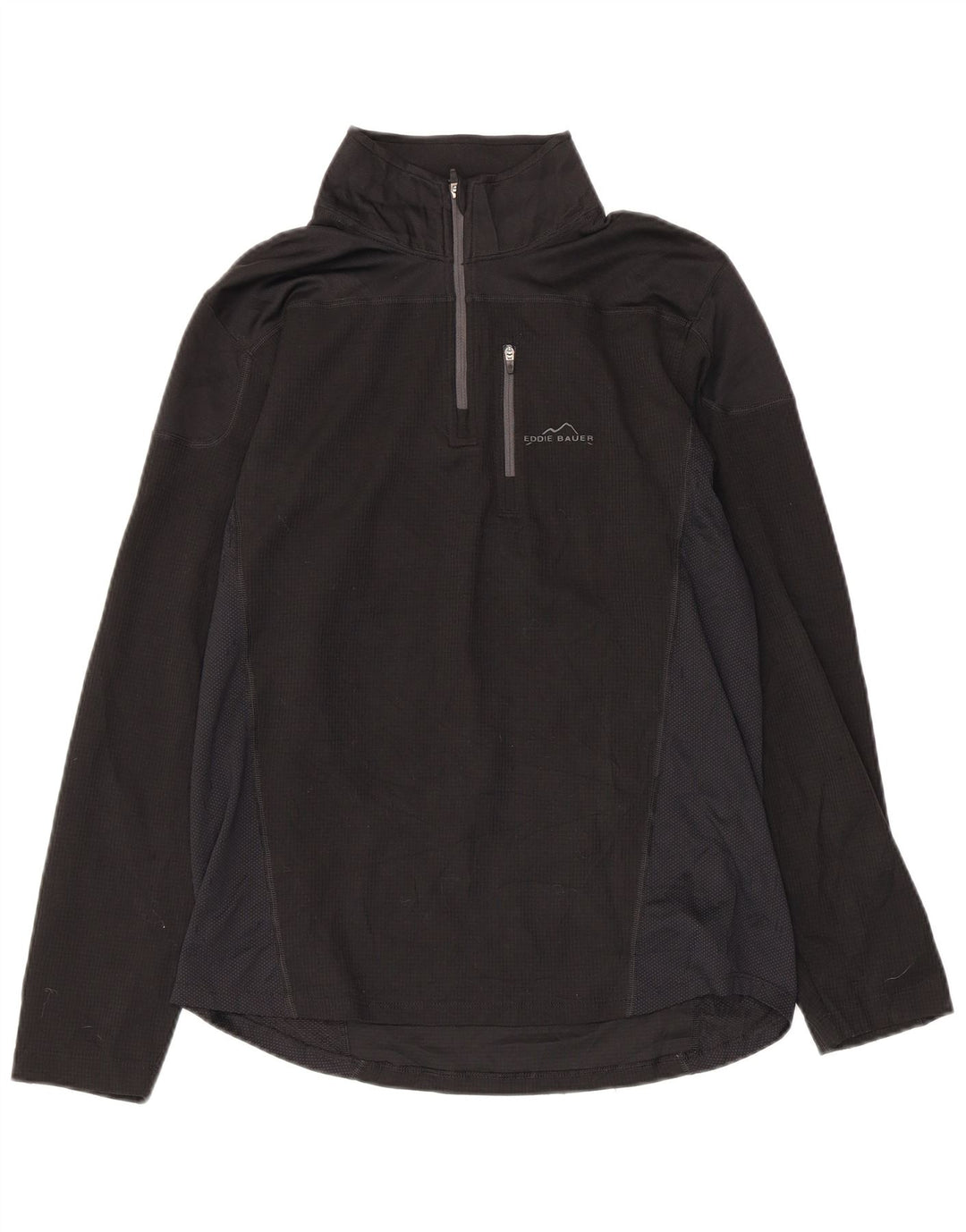 EDDIE BAUER Ženska trenirka s patentnim izrezom Top UK 10 Small Black