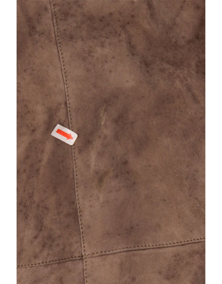 VINTAGE ženski kaput od šišanih šiša UK 14 Veliki bež