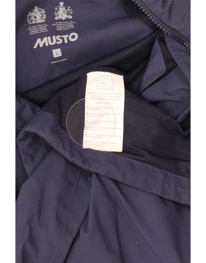 Musto kišna jakna s kapuljačom UK 40, veliki tamnoplavi poliester