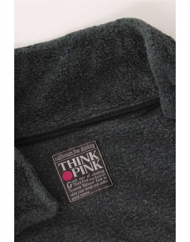 Think Pink muška jakna od flisa UK 42 XL sivi geometrijski poliester