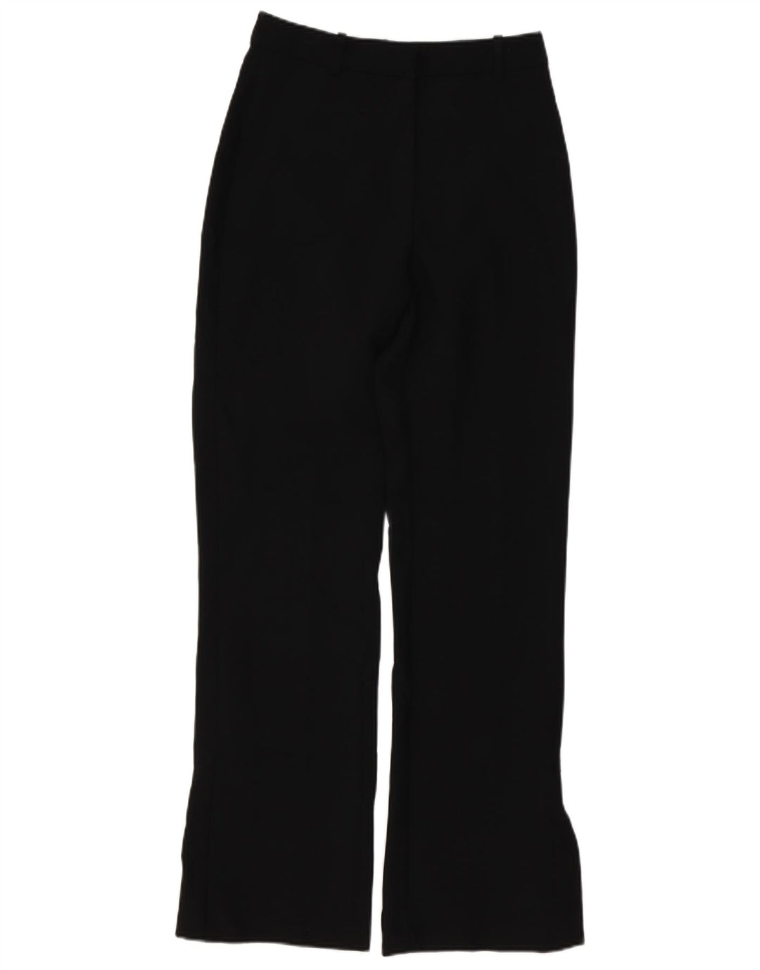 Zara ženske male chino hlače s bootcut W26 L31 crni poliester