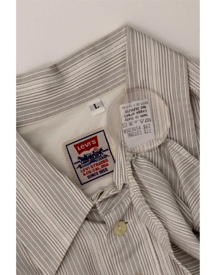 Levi's muška košulja s velikim sivim prugama od pamuka