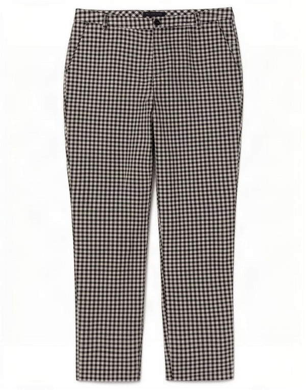 Marks & Spencer ženske ležerne hlače UK 14 Large W36 L28 Black Gingham