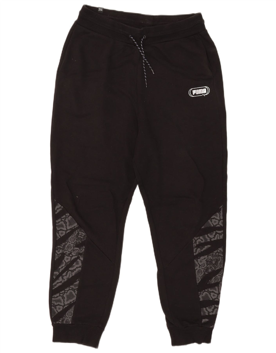 Puma muške trenirke Hlače Joggers Srednje crni životinjski print