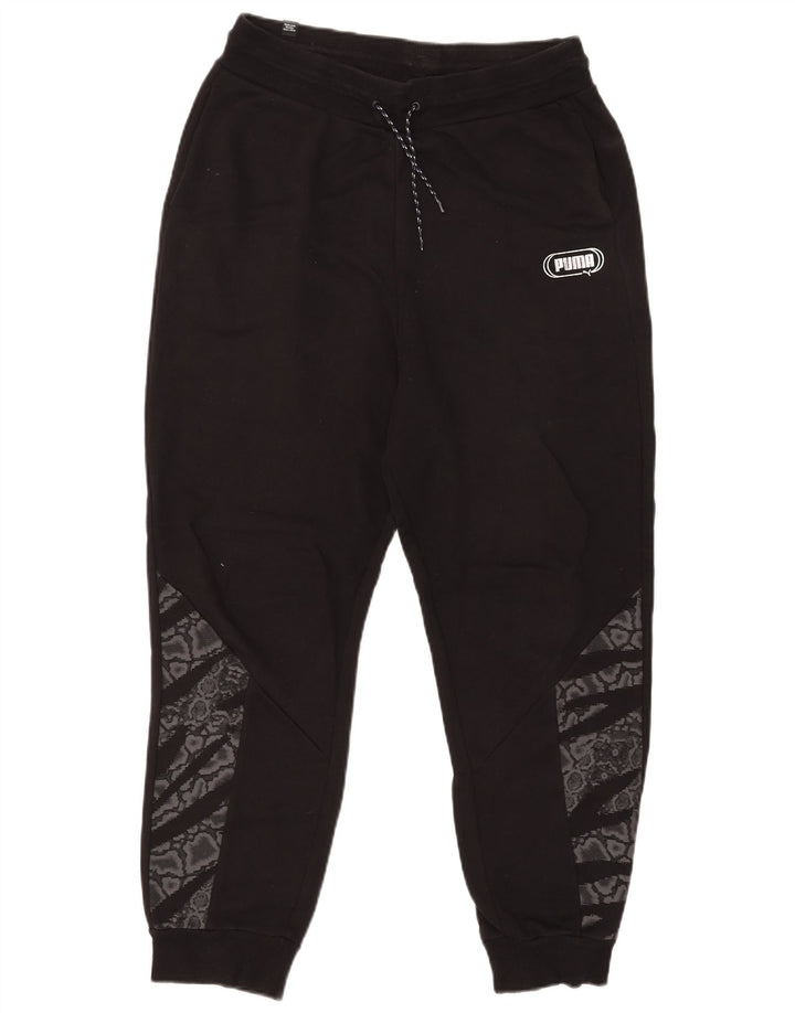 Puma muške trenirke Hlače Joggers Srednje crni životinjski print
