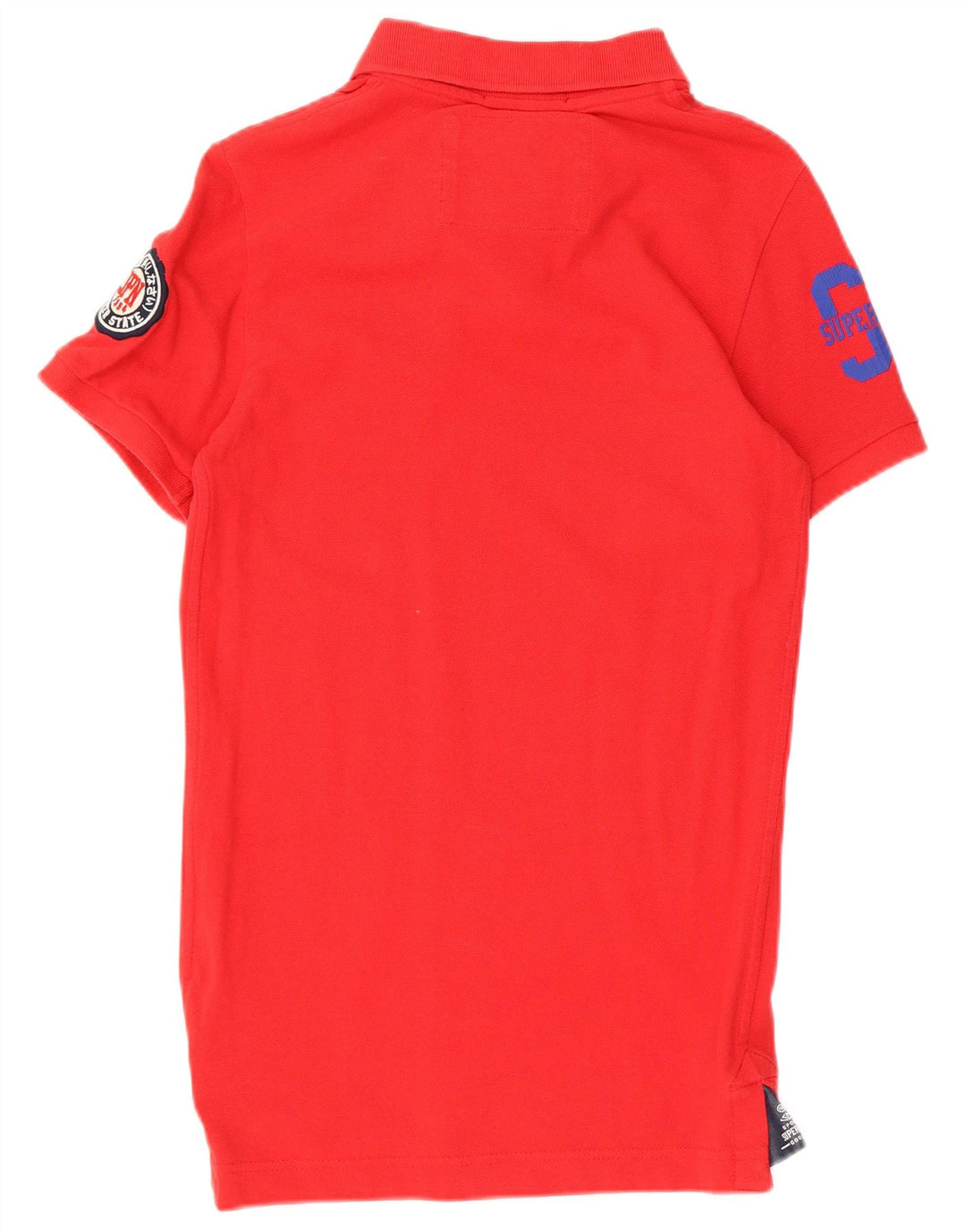 Superdry muška polo majica s grafikom Mala crvena pamuk