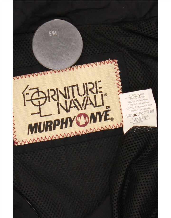 Murphy & Nye muška kišna jakna s motivom slobodne kroja UK 36 mala crna