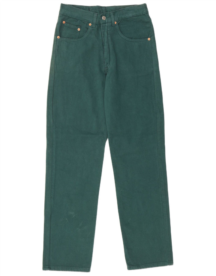 Vintage ženske traperice visokog struka IT 44 srednje W28 L31 zelene