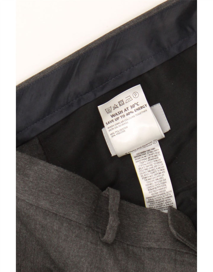 Marks & Spencer muške uske chino hlače W38 L31 sivi poliester