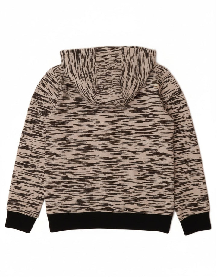 ADIDAS džemper s kapuljačom s patentnim zatvaračem ADIDAS za dječake, 7-8 godina, sivi flekasti poliester