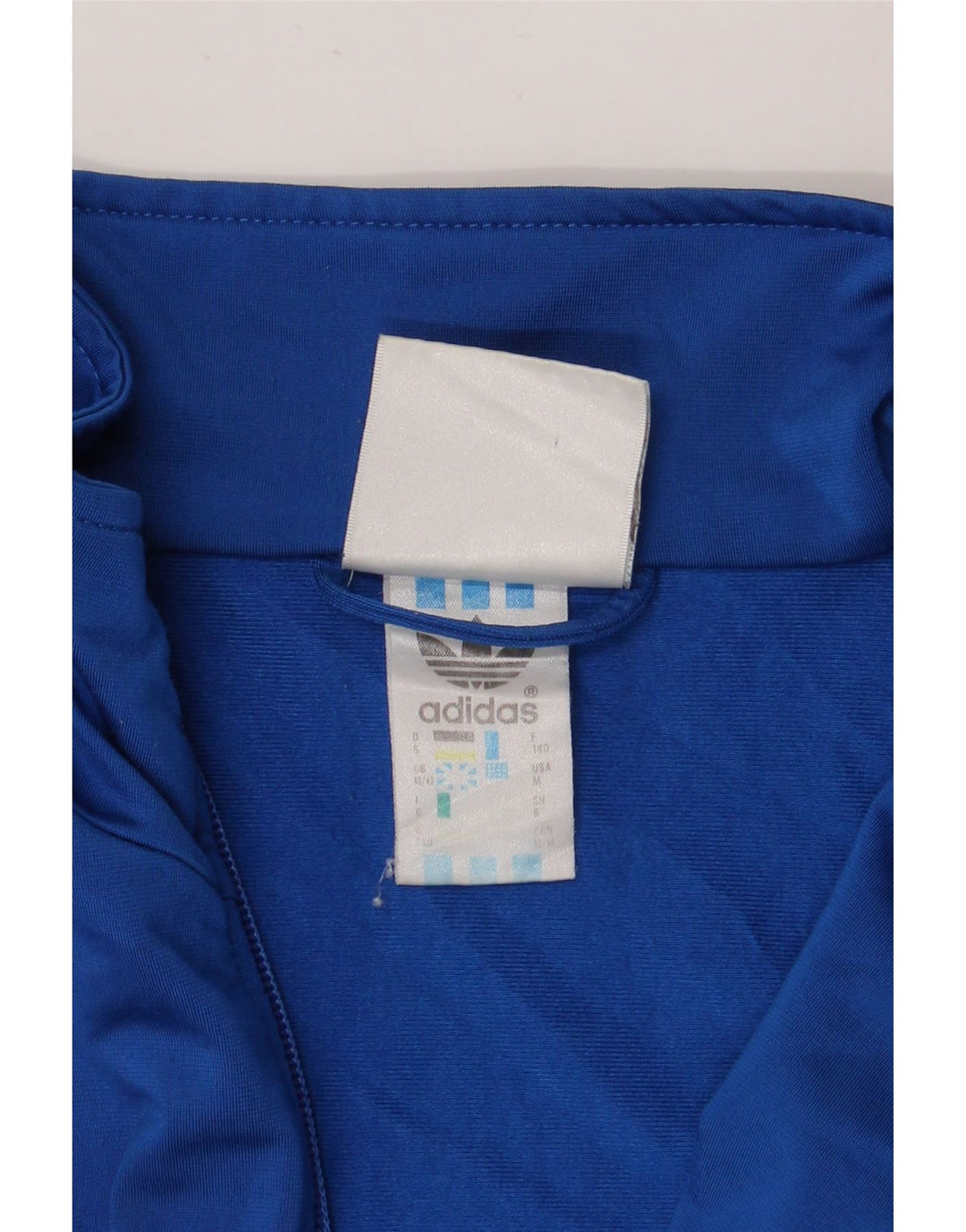 ADIDAS muška široka trenirka gornja jakna UK 40/42 srednje plavi poliester