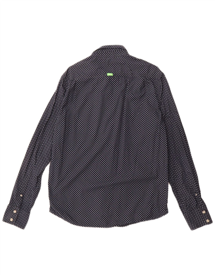 SUPERDRY muška grafička majica 2XL tamnoplava na točkice