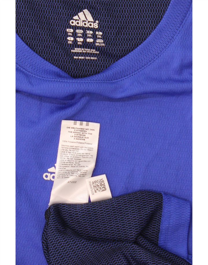 ADIDAS muška majica Climalite Top 2XL plavi poliester