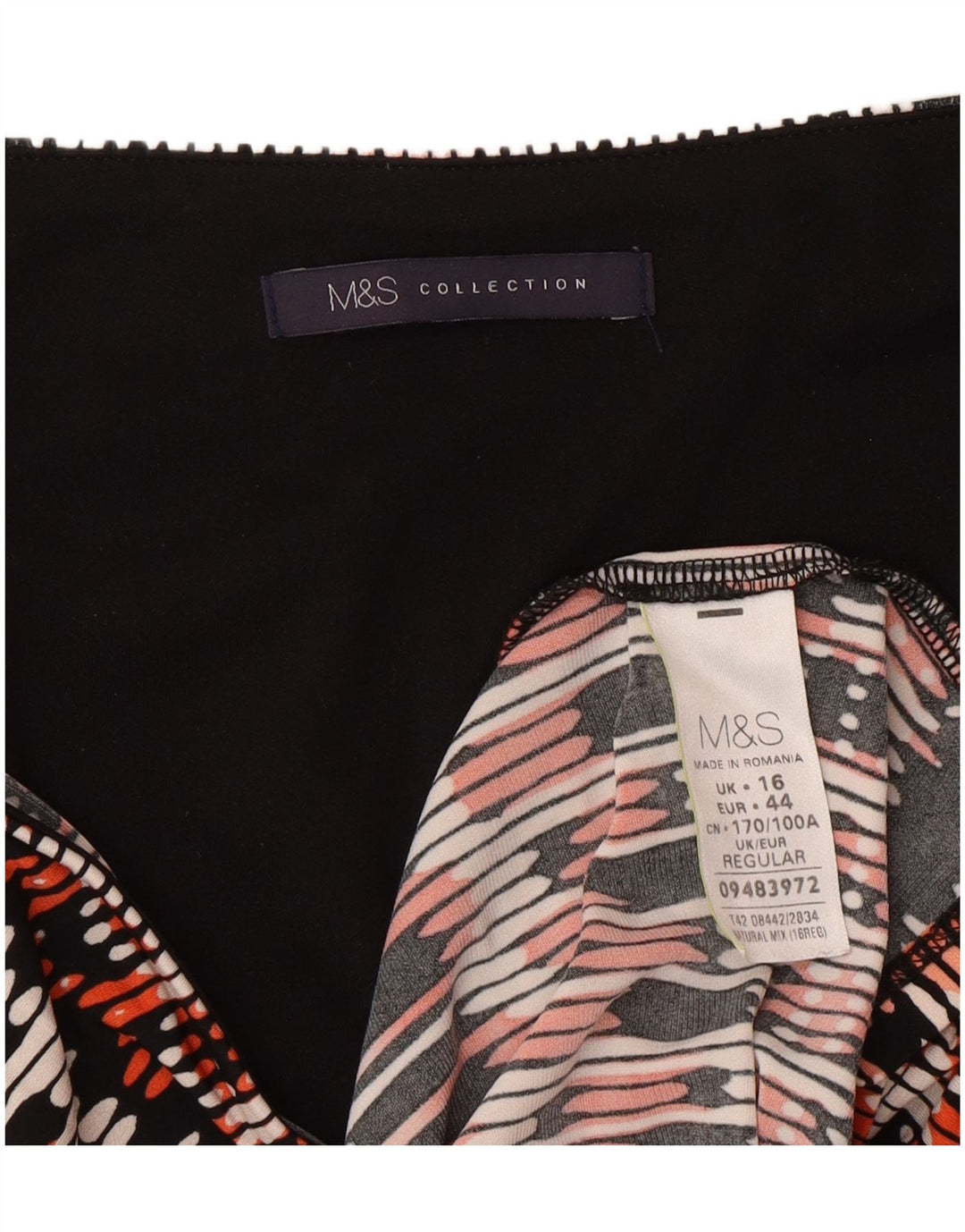 Marks & Spencer ženska haljina na preklop UK 16 Velika višebojna geometrijska haljina