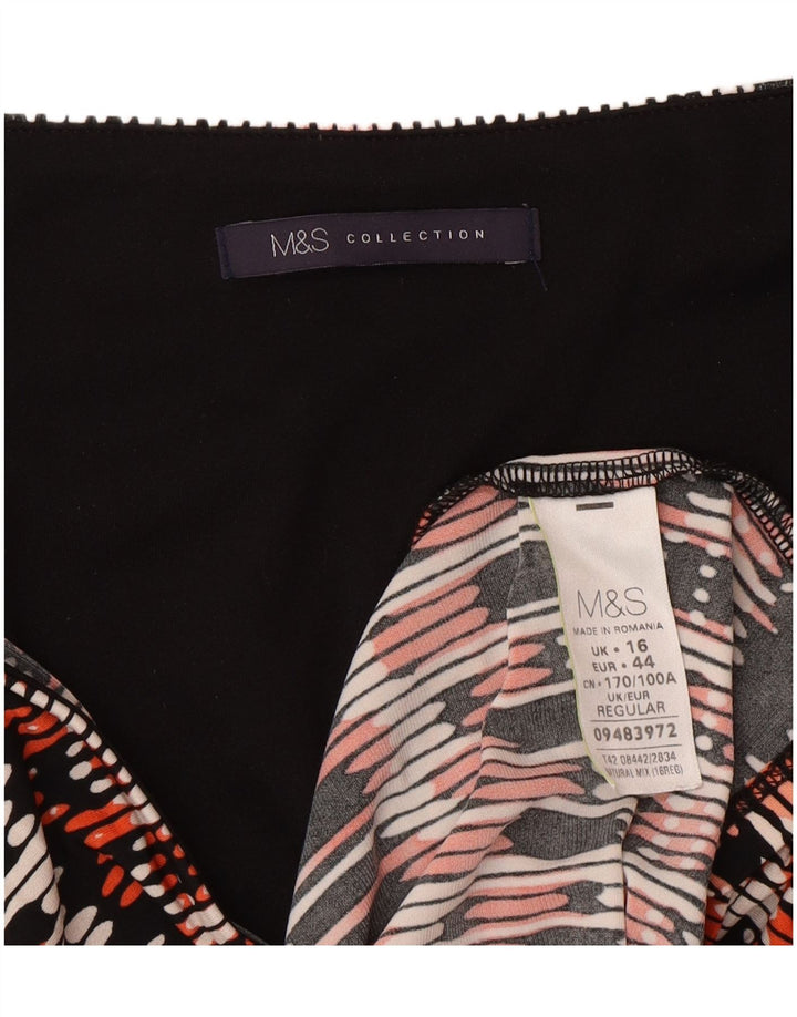 Marks & Spencer ženska haljina na preklop UK 16 Velika višebojna geometrijska haljina