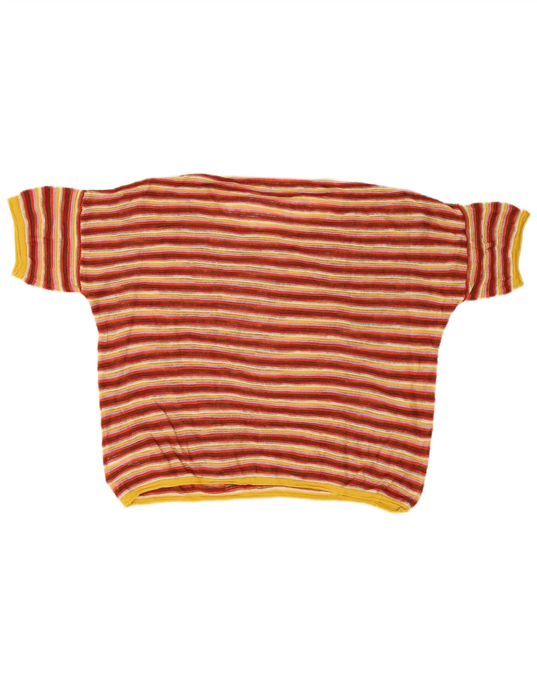 Benetton veliki ženski džemper s veznim izrezom UK 10 Mali višebojni