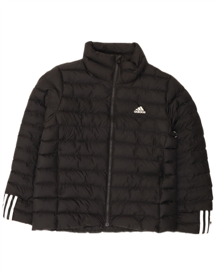 Adidas ženska podstavljena jakna UK 12/14 Srednji crni poliester