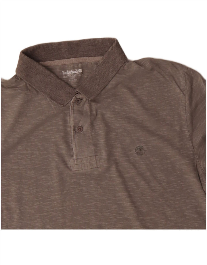 TIMBERLAND Muška uska polo majica srednje sive boje s pjegama