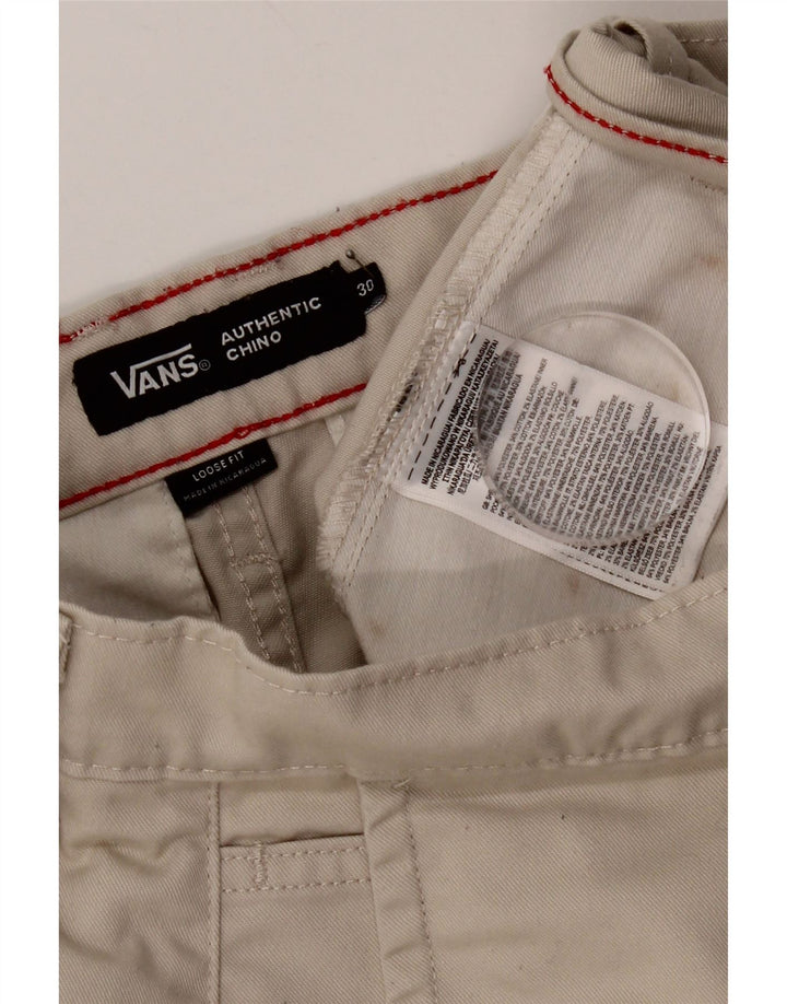 Vans Muške chino hlače širokog kroja W30 L29 bež poliester