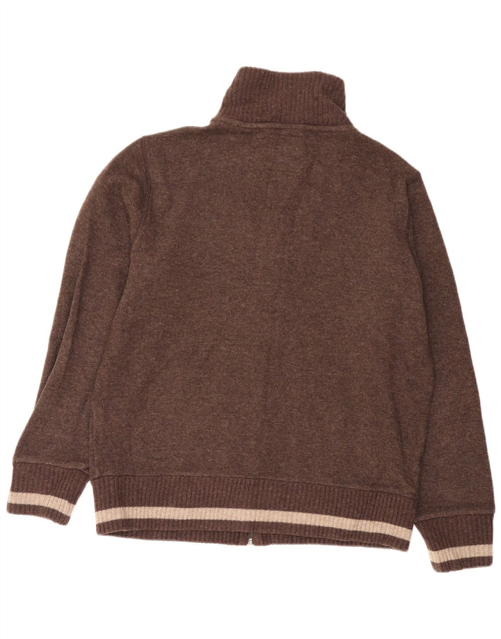 Woolrich muški grafički kardigan džemper XL smeđe vune