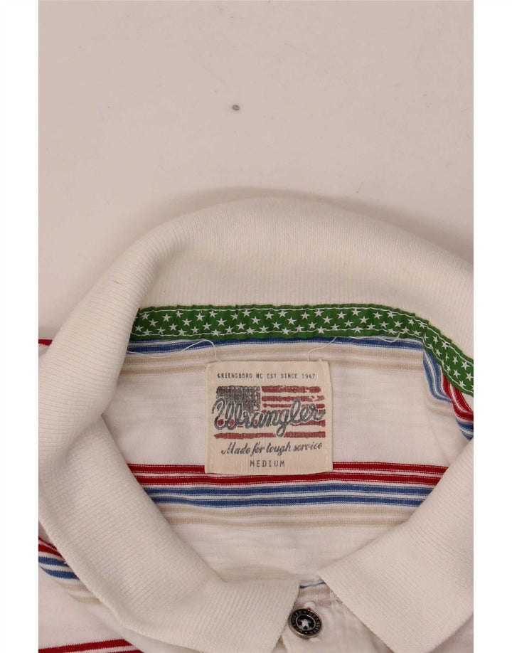 Wrangler ženska polo majica UK 12 srednje bijele pruge