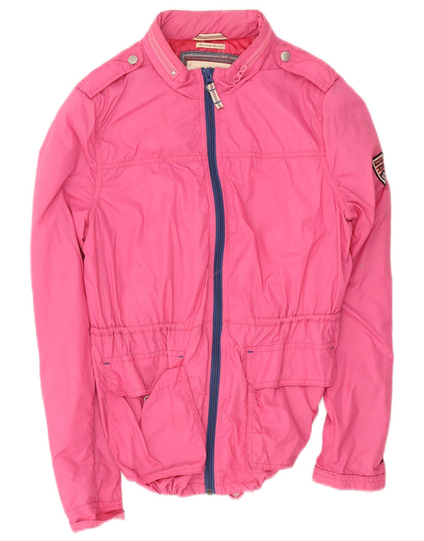 Tommy Hilfiger ženska vojna kišna jakna s kapuljačom UK 18 XL ružičasti poliester