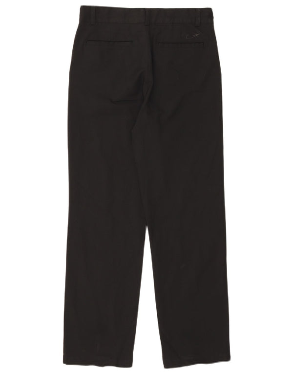 Nike Ženske Dri Fit Ravne Chino hlače XL W30 L29 crni poliester