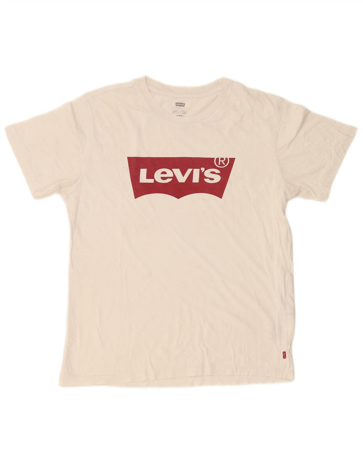 Levi's muška majica kratkih rukava srednje veličine, bijeli pamuk