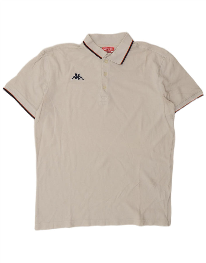 Kappa muška polo majica XL bijeli pamuk