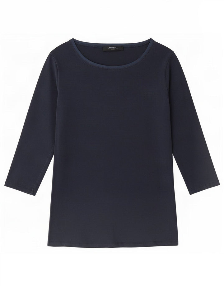 Max Mara ženska majica za vikend s 3/4 rukavima UK 14 srednje tamnoplava
