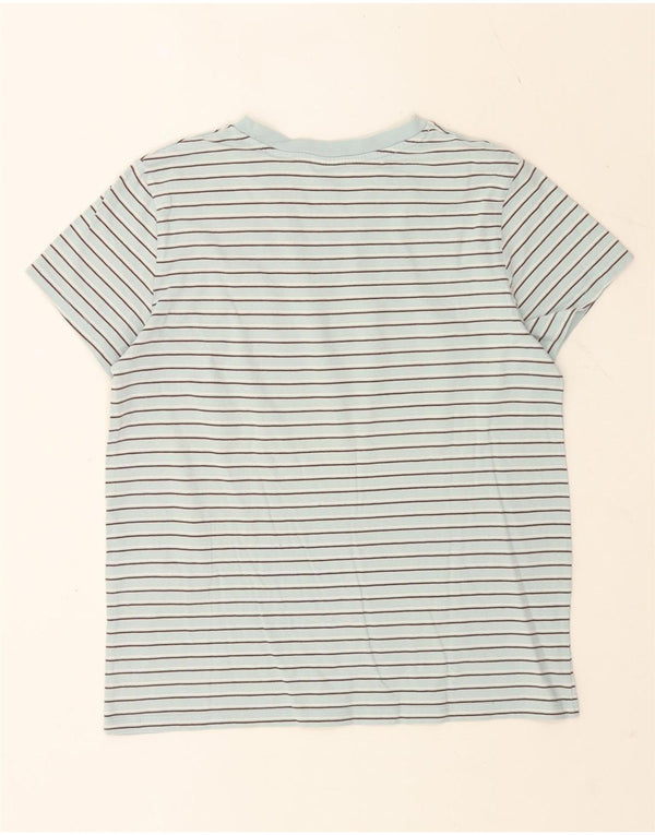 Levi's ženska majica kratkih rukava UK 14 pamuk srednje plave pruge