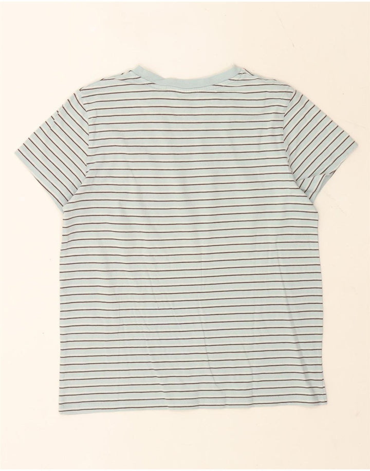 Levi's ženska majica kratkih rukava UK 14 pamuk srednje plave pruge