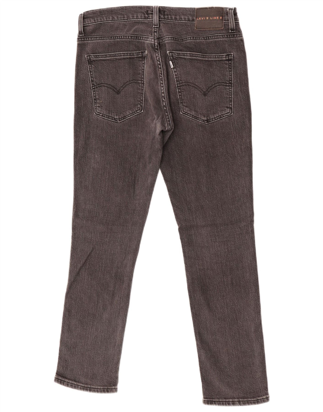 Levi's Mens Line 8 uske traperice W32 L30 Sivi pamuk
