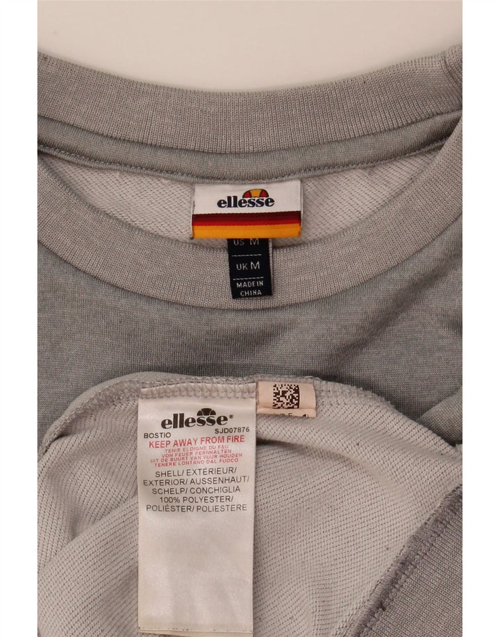 Ellesse muška trenirka s grafičkim motivima, poliester srednje sive boje