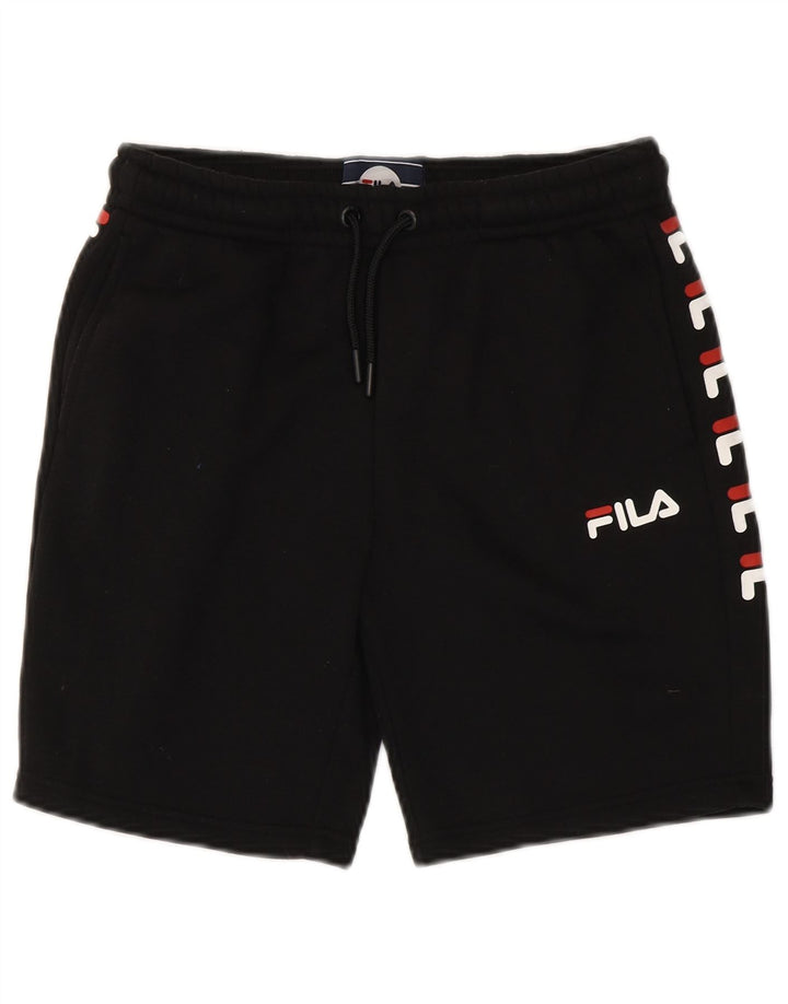 Fila Boys Graphic Sport Shorts 13-14 Years Black Poliester