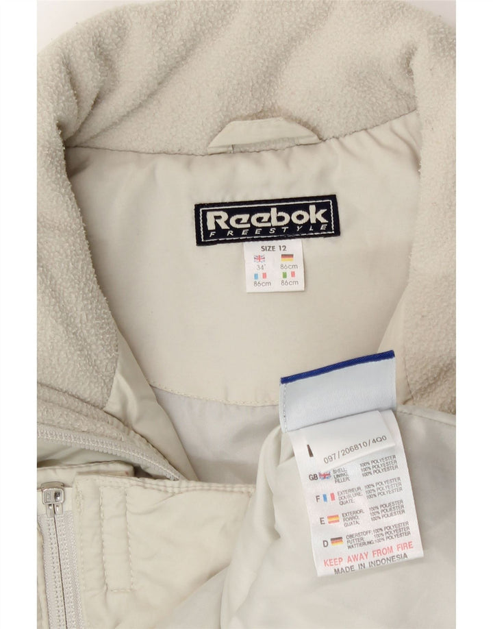 Reebok ženska jakna s podstavom UK 12 srednje bijele boje od poliestera