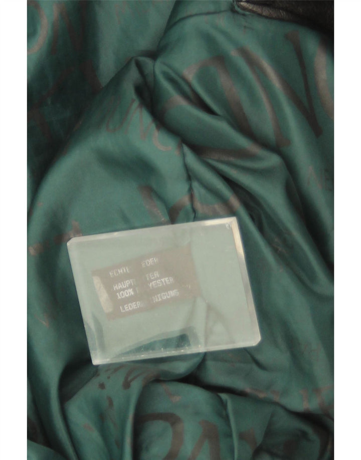 Vintage muška kožna jakna UK 44 2XL crna koža