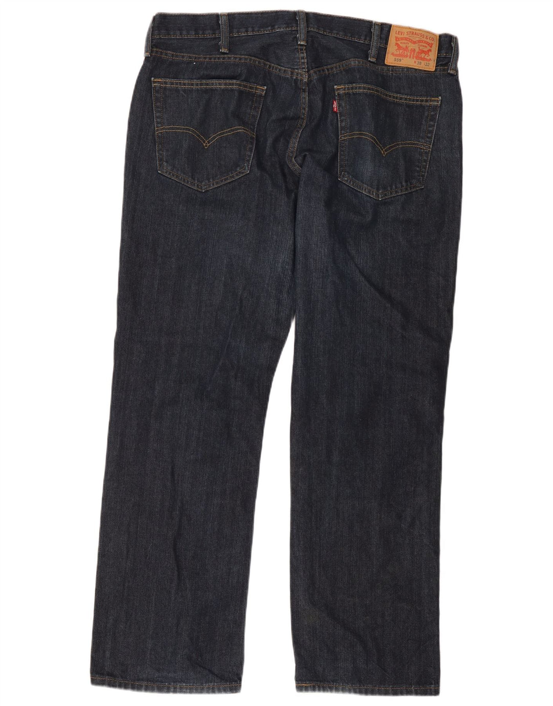 Levi's muške 559 ravne traperice W38 L32 tamnoplavi pamuk