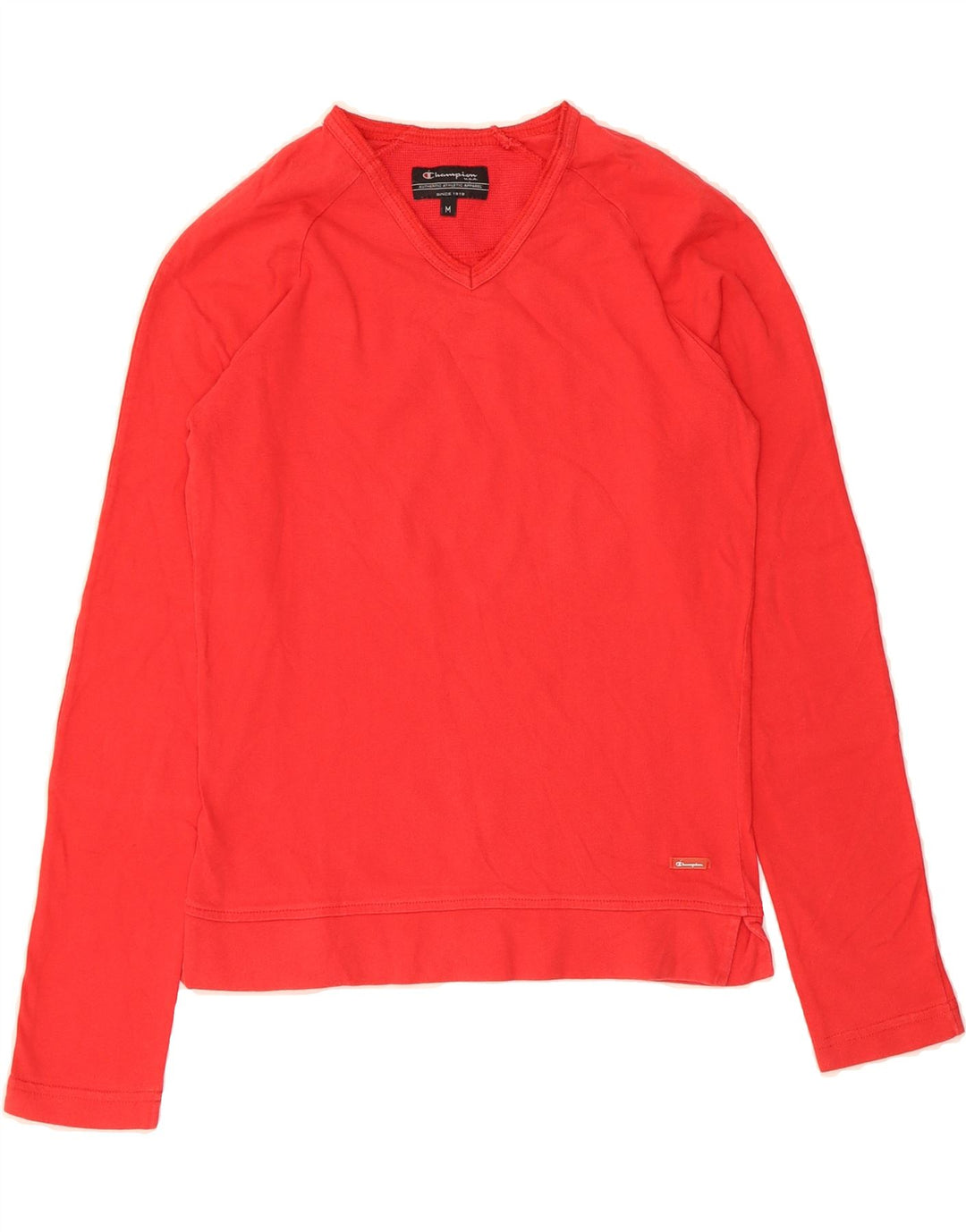 CHAMPION Womens Sweatshirt Jumper UK 12 Medium Red Cotton Vintage Champion and Second-Hand Champion from Messina Hembry 