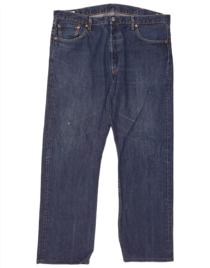 Levi's muške 501 ravne traperice W40 L32 plavi pamuk