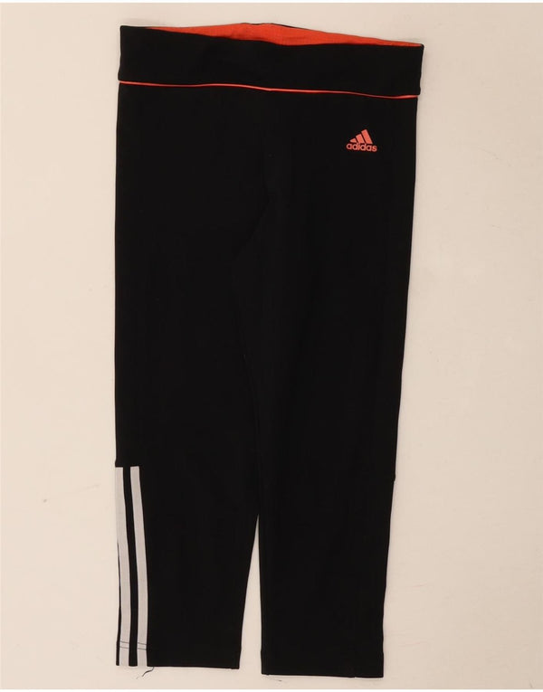 Adidas ženske Climalite Capri tajice UK 8 male crne poliesterske