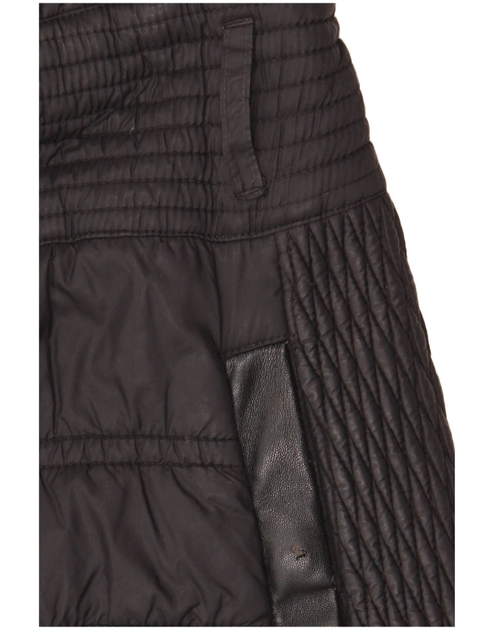 Muški podstavljeni kaput Karen Millen UK 10 Mali crni poliamid