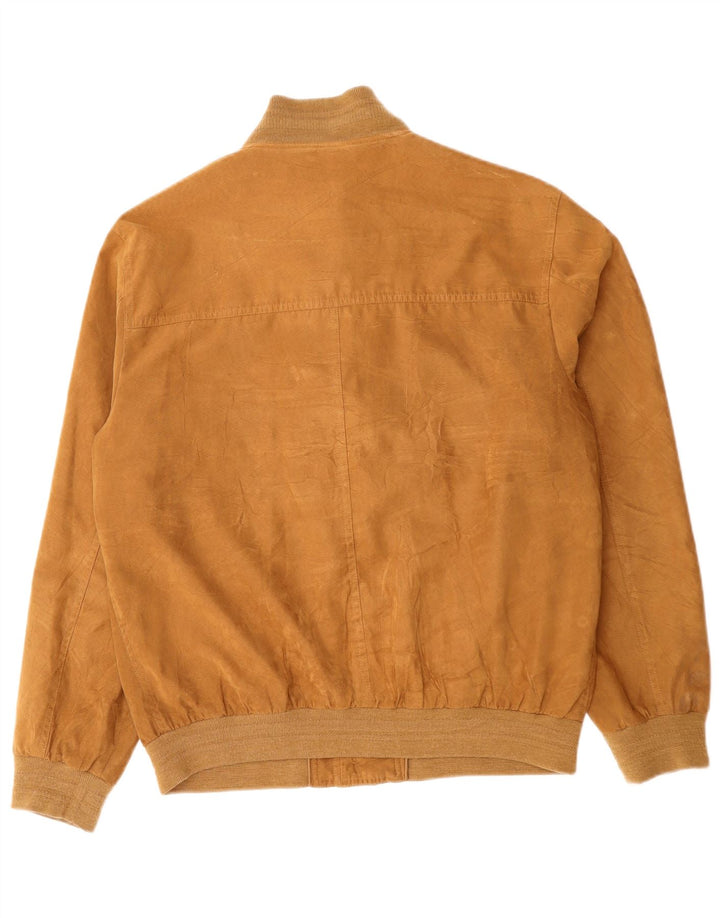 Vintage muška bomber jakna UK 40 veliki smeđi poliester