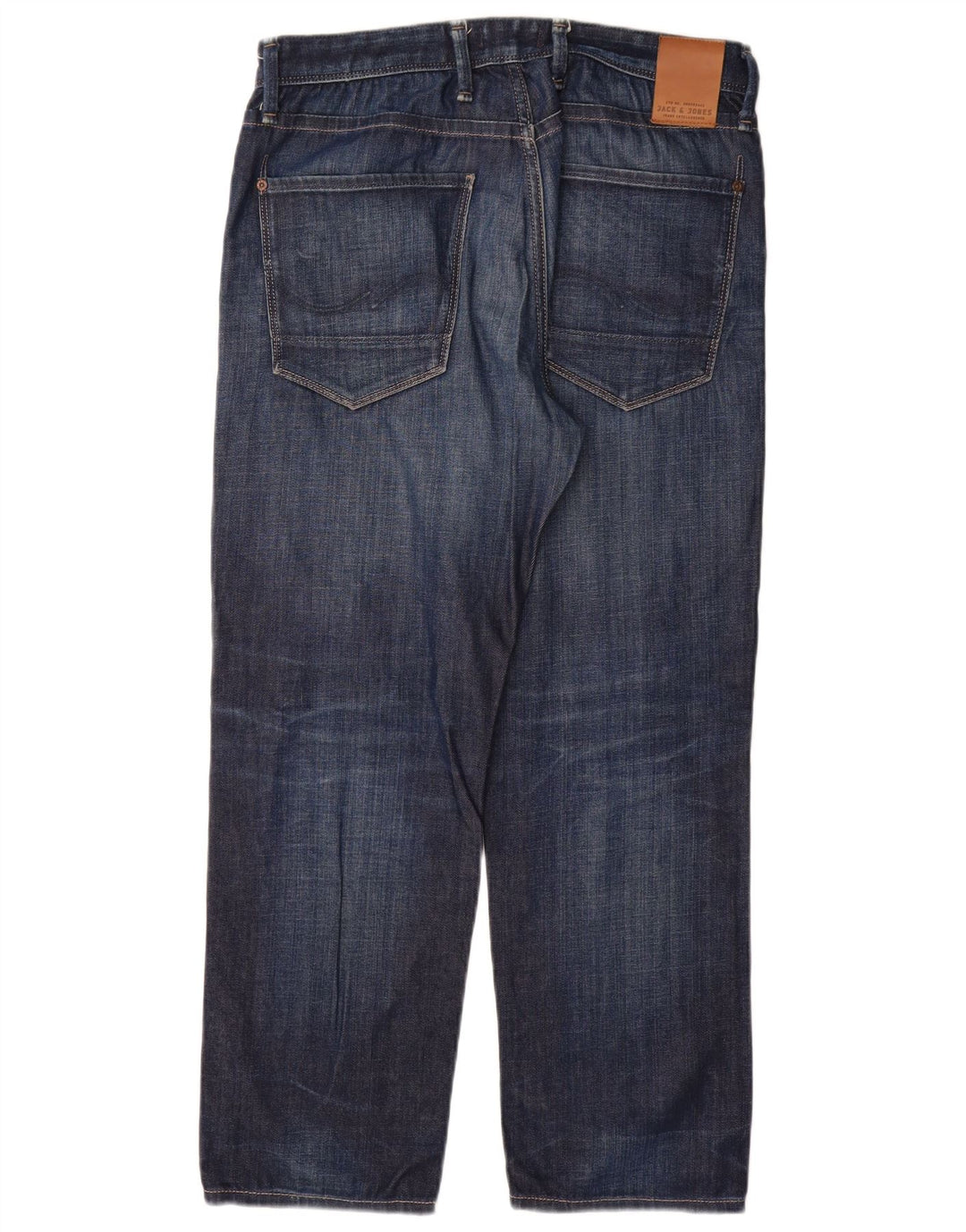 Jack & Jones muške ravne traperice W32 L30 plavi pamuk