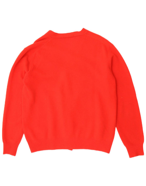 Vintage ženski kardigan džemper IT 54 3XL Crveni