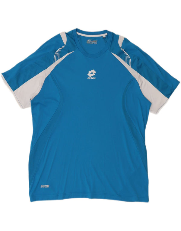 Lotto muška majica kratkih rukava 2XL poliester plave boje