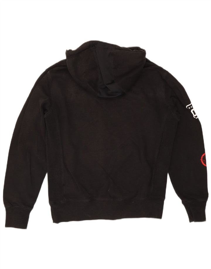 Superdry muška majica s kapuljačom s kapuljačom, mala crna