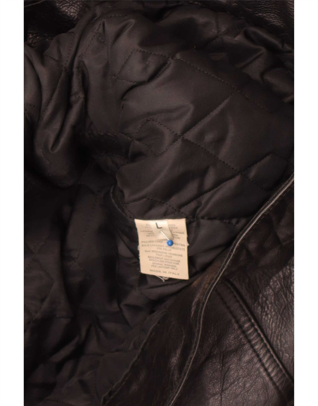 Vintage muška kožna jakna UK 40 velika crna