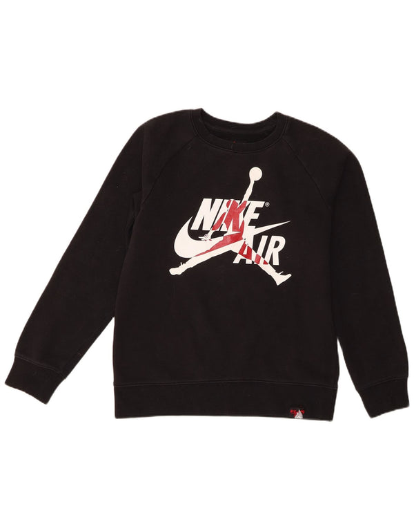 Jordan Boys Graphic Sweatshirt Džemper 12-13 godina veliki crni pamuk