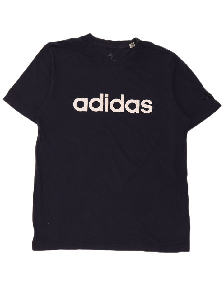 Adidas muška majica s grafičkim motivima srednje tamnoplavi pamuk